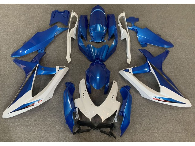 2008-2010 OEM Style Blue and White Suzuki GSXR 600-750 Motorcycle Fairing 2008-2010 OEM Style Blue and White Suzuki GSXR 600-750 Motorcycle Fairing