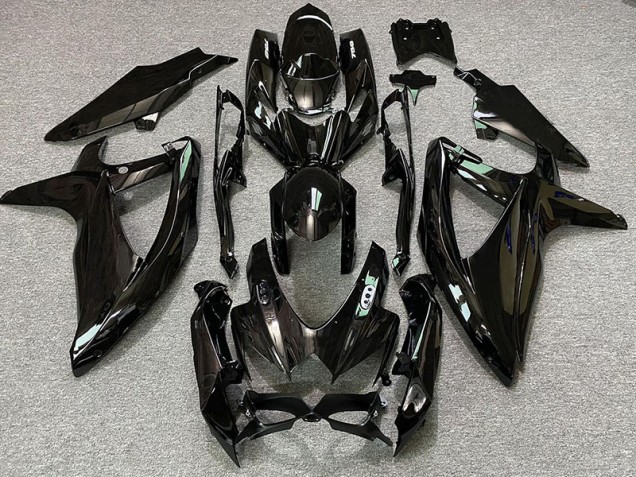 2008-2010 Gloss Black & White Logos Suzuki GSXR 600-750 Motorcycle Fairing 2008-2010 Gloss Black & White Logos Suzuki GSXR 600-750 Motorcycle Fairing