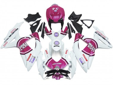 2008-2010 Pink 34 Lucky Strike Suzuki GSXR 600-750 Motorcycle Fairing