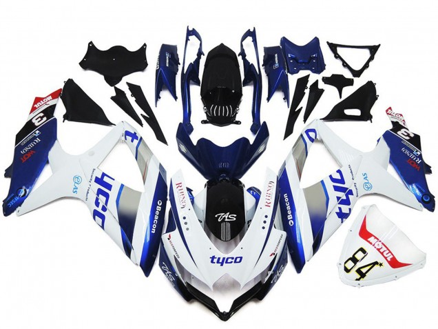 2008-2010 Tyco Gloss Custom Style Suzuki GSXR 600-750 Motorcycle Fairing 2008-2010 Tyco Gloss Custom Style Suzuki GSXR 600-750 Motorcycle Fairing