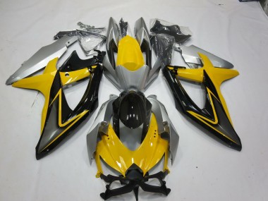 2008-2010 Yellow Black Suzuki GSXR 600-750 Motorcycle Fairing
