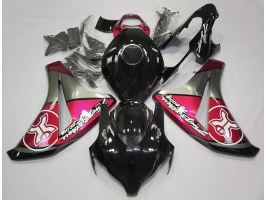 2008-2011 Candy Red on Black Custom Honda CBR1000RR Motorcycle Fairing