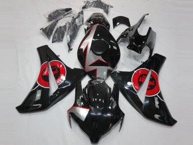 2008-2011 Gloss Black & Red Honda CBR1000RR Motorcycle Fairing