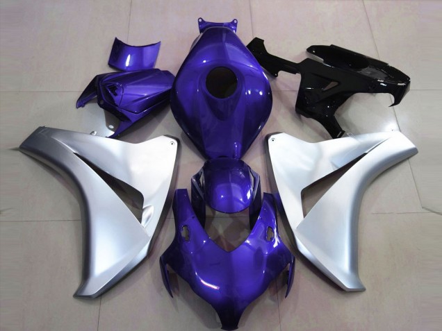 2008-2011 Gloss Blue and Silver Honda CBR1000RR Motorcycle Fairing 2008-2011 Gloss Blue and Silver Honda CBR1000RR Motorcycle Fairing