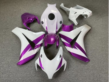 2008-2011 Gloss White & Purple Trim Honda CBR1000RR Motorcycle Fairing