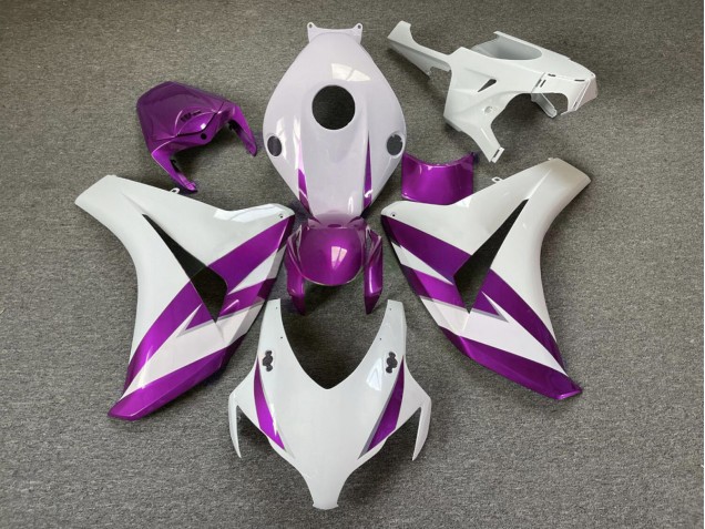 2008-2011 Gloss White & Purple Trim Honda CBR1000RR Motorcycle Fairing 2008-2011 Gloss White & Purple Trim Honda CBR1000RR Motorcycle Fairing