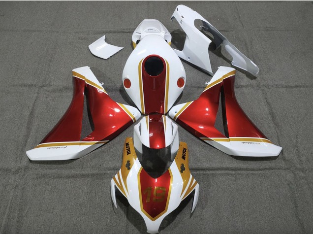 2008-2011 Gold and Red 19 Honda CBR1000RR Motorcycle Fairing 2008-2011 Gold and Red 19 Honda CBR1000RR Motorcycle Fairing