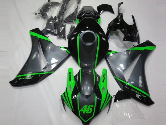 2008-2011 Grey Motul & Green Honda CBR1000RR Motorcycle Fairing 2008-2011 Grey Motul & Green Honda CBR1000RR Motorcycle Fairing