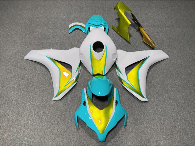 2008-2011 Light Blue and Gold Honda CBR1000RR Motorcycle Fairing 2008-2011 Light Blue and Gold Honda CBR1000RR Motorcycle Fairing