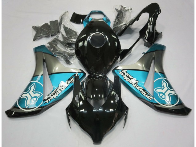 2008-2011 Light Blue on Black Custom Honda CBR1000RR Motorcycle Fairing 2008-2011 Light Blue on Black Custom Honda CBR1000RR Motorcycle Fairing