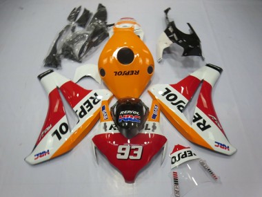 2008-2011 Light Orange Repsol 93 Honda CBR1000RR Motorcycle Fairing