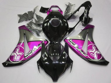 2008-2011 Pink on Black Custom Honda CBR1000RR Motorcycle Fairing