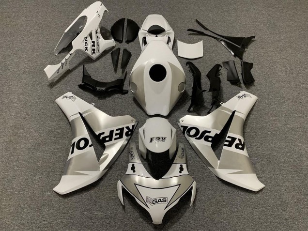 2008-2011 Silver Repsol Honda CBR1000RR Motorcycle Fairing 2008-2011 Silver Repsol Honda CBR1000RR Motorcycle Fairing