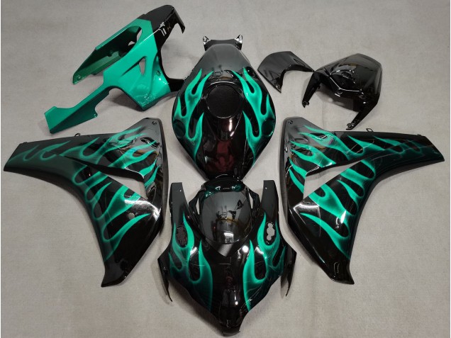 2008-2011 Teal Flame Honda CBR1000RR Motorcycle Fairing 2008-2011 Teal Flame Honda CBR1000RR Motorcycle Fairing