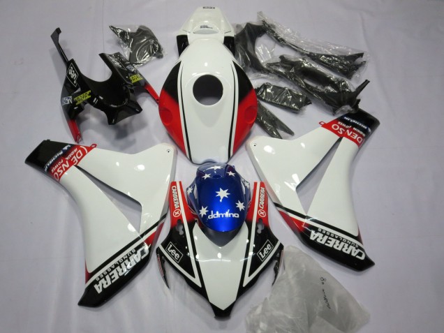 2008-2011 White Carrera Honda CBR1000RR Motorcycle Fairing 2008-2011 White Carrera Honda CBR1000RR Motorcycle Fairing