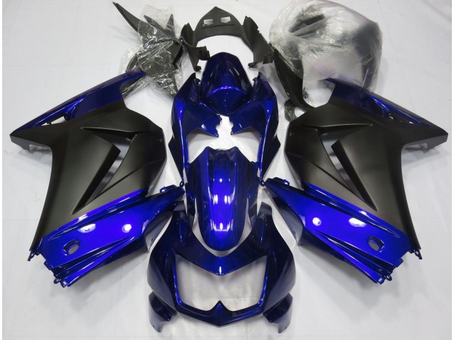 2008-2012 Blue and Matte Black Kawasaki Ninja 250 Motorcycle Fairing