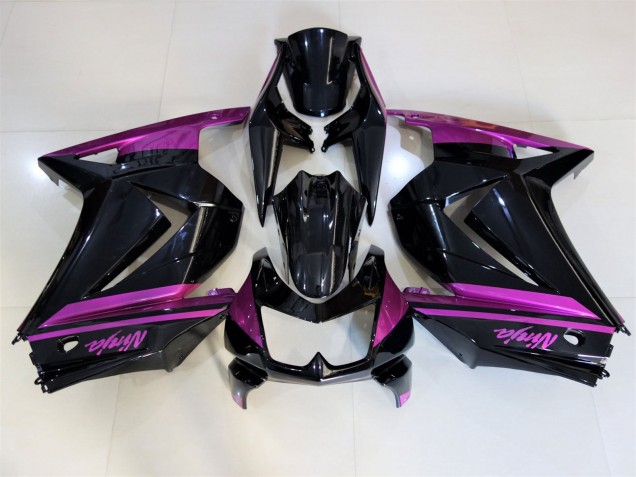 2008-2012 Gloss Black & Purple Kawasaki Ninja 250 Motorcycle Fairing 2008-2012 Gloss Black & Purple Kawasaki Ninja 250 Motorcycle Fairing