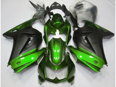 2008-2012 Green and Matte Black Kawasaki Ninja 250 Motorcycle Fairing