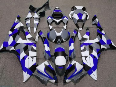 2008-2016 Blue Camo Plain Yamaha R6 Motorcycle Fairing