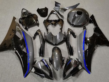 2008-2016 Carbon Fiber & Blue Yamaha R6 Motorcycle Fairing