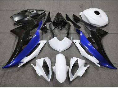 2008-2016 Custom Blue Black and White Yamaha R6 Motorcycle Fairing