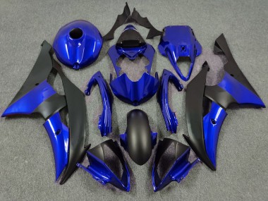 2008-2016 Deep Blue and Matte Black Yamaha R6 Motorcycle Fairing