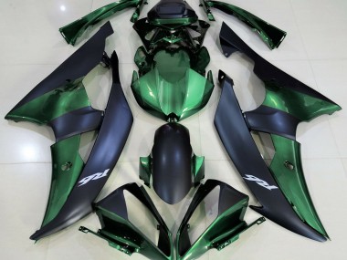 2008-2016 Forest Green and Matte Black Yamaha R6 Motorcycle Fairing