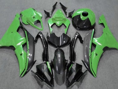 2008-2016 Gloss Green and Carbon Yamaha R6 Motorcycle Fairing