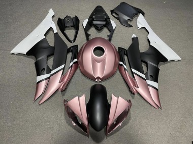 2008-2016 Matte Black and Rose Gold Yamaha R6 Motorcycle Fairing