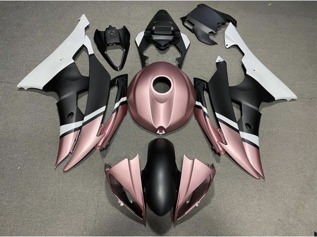 2008-2016 Matte Black and Rose Gold Yamaha R6 Motorcycle Fairing 2008-2016 Matte Black and Rose Gold Yamaha R6 Motorcycle Fairing