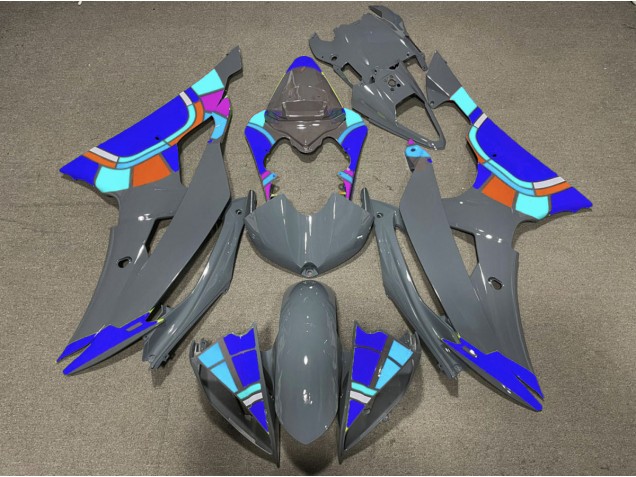 2008-2016 Nardo and Blue Design Yamaha R6 Motorcycle Fairing 2008-2016 Nardo and Blue Design Yamaha R6 Motorcycle Fairing