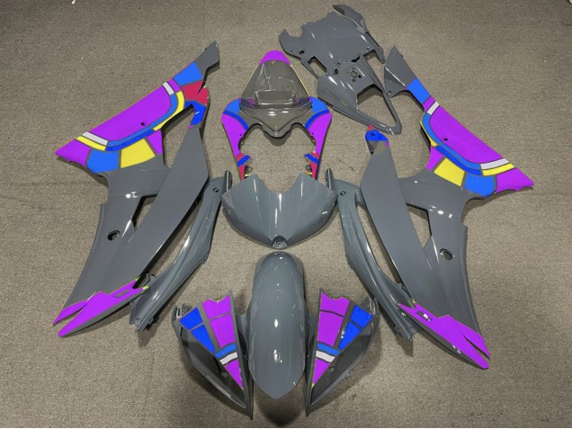 2008-2016 Nardo and Purple Design Yamaha R6 Motorcycle Fairing 2008-2016 Nardo and Purple Design Yamaha R6 Motorcycle Fairing