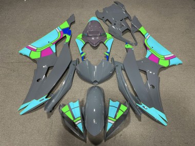 2008-2016 Nardo and Teal Design Yamaha R6 Motorcycle Fairing