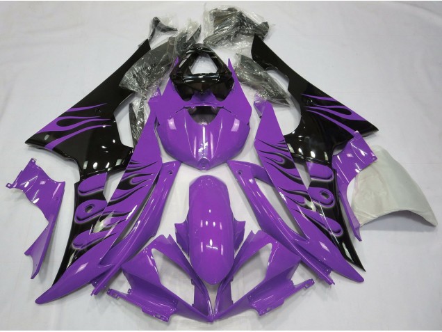 2008-2016 Purple Flame Style Yamaha R6 Motorcycle Fairing