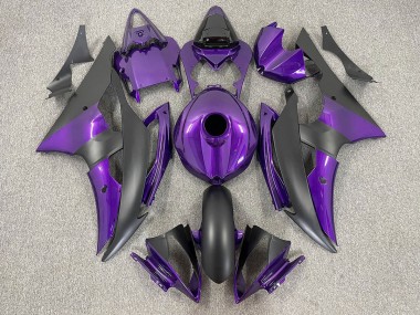 2008-2016 Purple and Matte Black Yamaha R6 Motorcycle Fairing