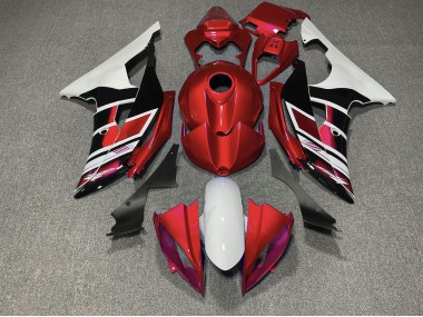 2008-2016 Red Black and White OEM Style Yamaha R6 Motorcycle Fairing