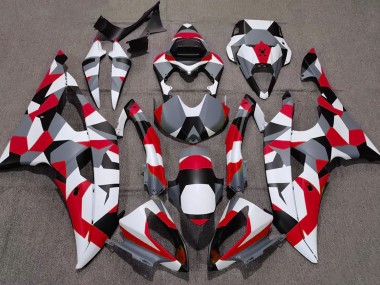 2008-2016 Red Camo Plain Yamaha R6 Motorcycle Fairing