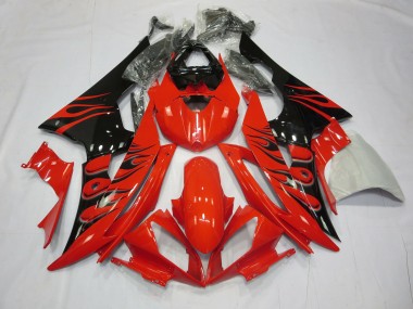2008-2016 Red Flame Yamaha R6 Motorcycle Fairing