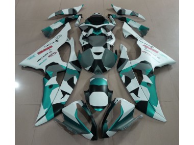 2008-2016 Seafoam Green Snow Camo Yamaha R6 Motorcycle Fairing