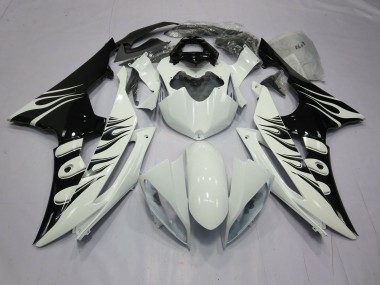 2008-2016 White Flame Yamaha R6 Motorcycle Fairing