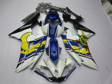 2008-2016 Yellow and Blue Yamaha R6 Motorcycle Fairing