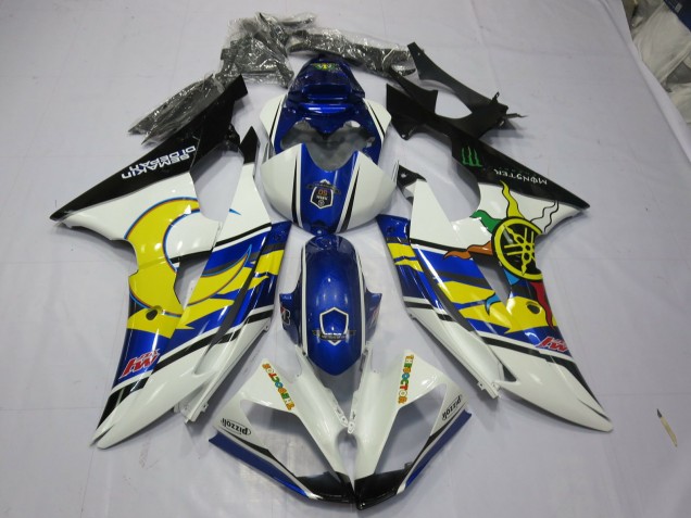2008-2016 Yellow and Blue Yamaha R6 Motorcycle Fairing 2008-2016 Yellow and Blue Yamaha R6 Motorcycle Fairing