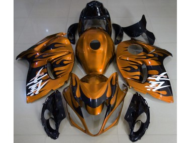 2008-2020 Gloss Orange & Black Suzuki GSXR 1300 Hayabusa Motorcycle Fairing