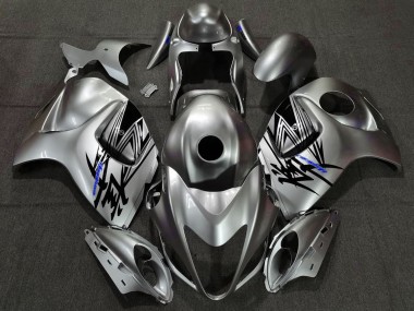 2008-2020 Liquid Silver & Blue Suzuki GSXR 1300 Hayabusa Motorcycle Fairing