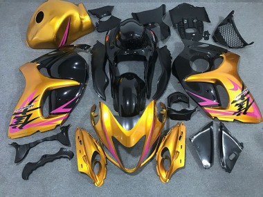 2008-2020 Shiny Gold with Black Suzuki GSXR 1300 Hayabusa Motorcycle Fairing