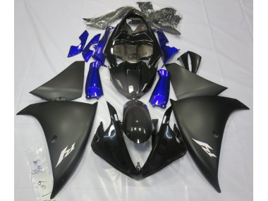2009-2011 Matte Black & Blue Yamaha R1 Motorcycle Fairing