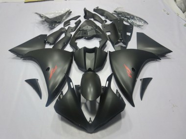 2009-2011 Matte Black Red Yamaha R1 Motorcycle Fairing