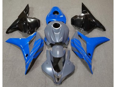 2009-2012 Double Blue on Grey Honda CBR600RR Motorcycle Fairing