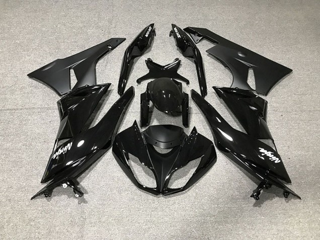 2009-2012 Gloss Black Kawasaki ZX6R Motorcycle Fairing 2009-2012 Gloss Black Kawasaki ZX6R Motorcycle Fairing