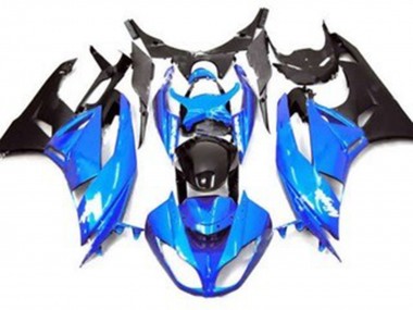 2009-2012 Gloss Blue Style Kawasaki ZX6R Motorcycle Fairing